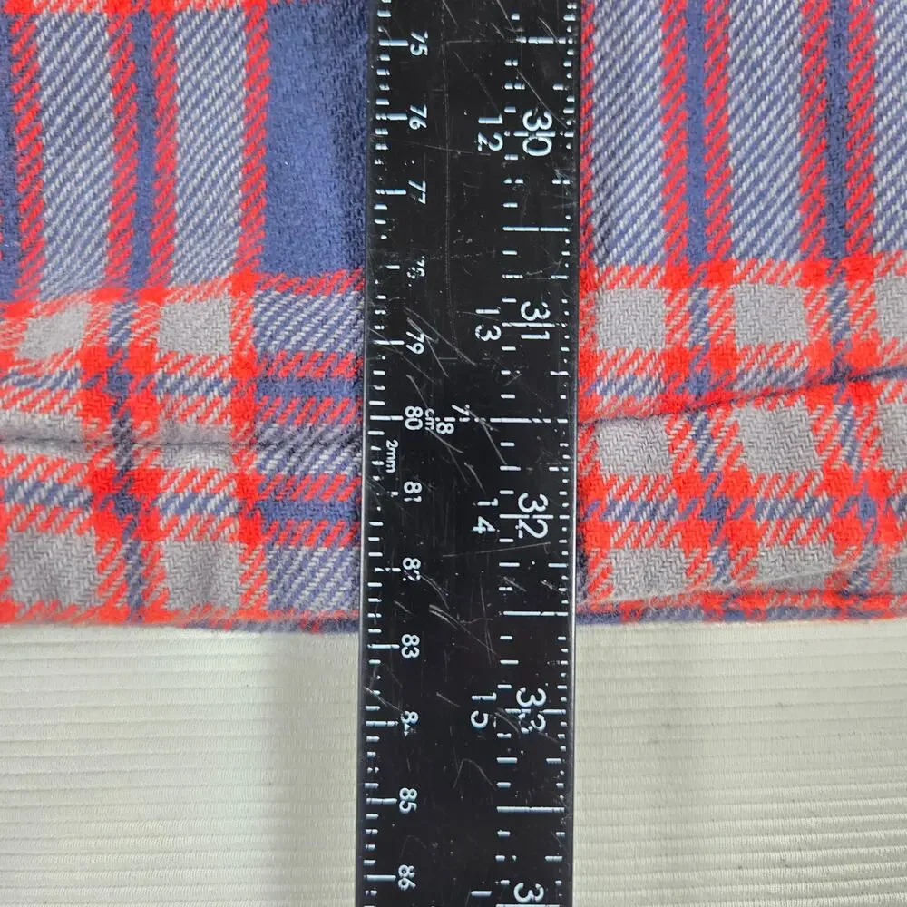 Duluth Trading Flapjack Fleece Lined Snap Plaid Flannel Men's Size 2XL Tall‎